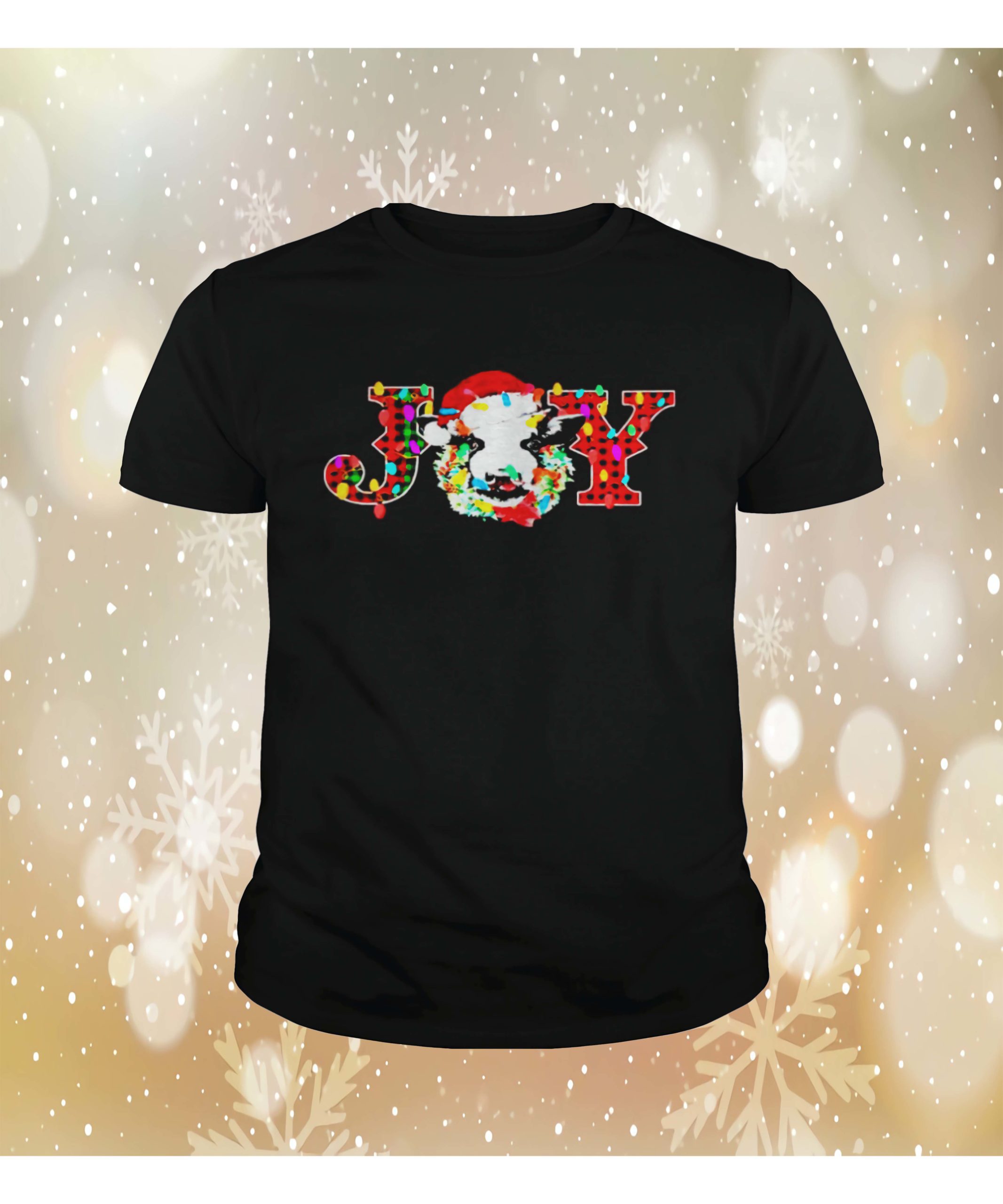 Cow Santa Joy Christmas Shirt Cow Santa Joy Christmas Shirt