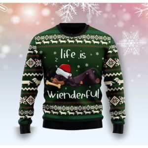 Dachshund Life Is Wienderful Christmas Sweater