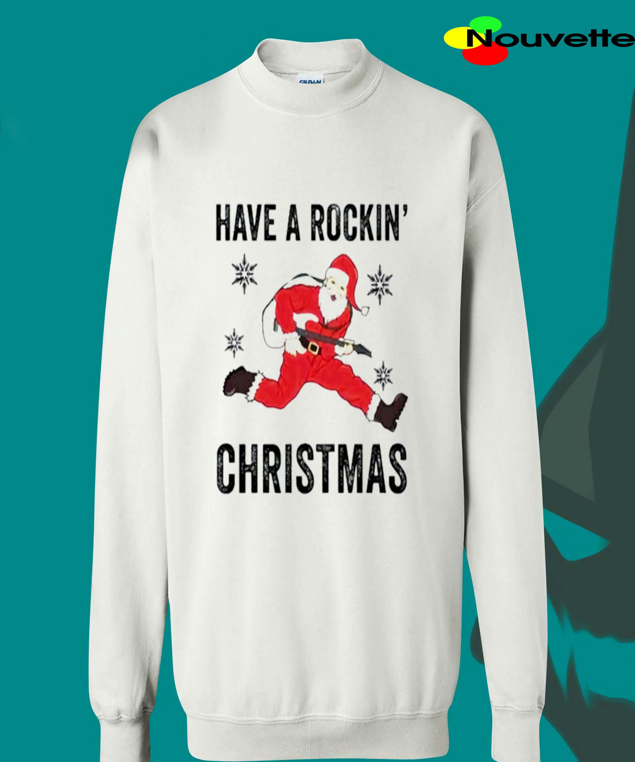 Santa Have A Rockin Christmas Sweatshirt Santa Have A Rockin Christmas Sweatshirt