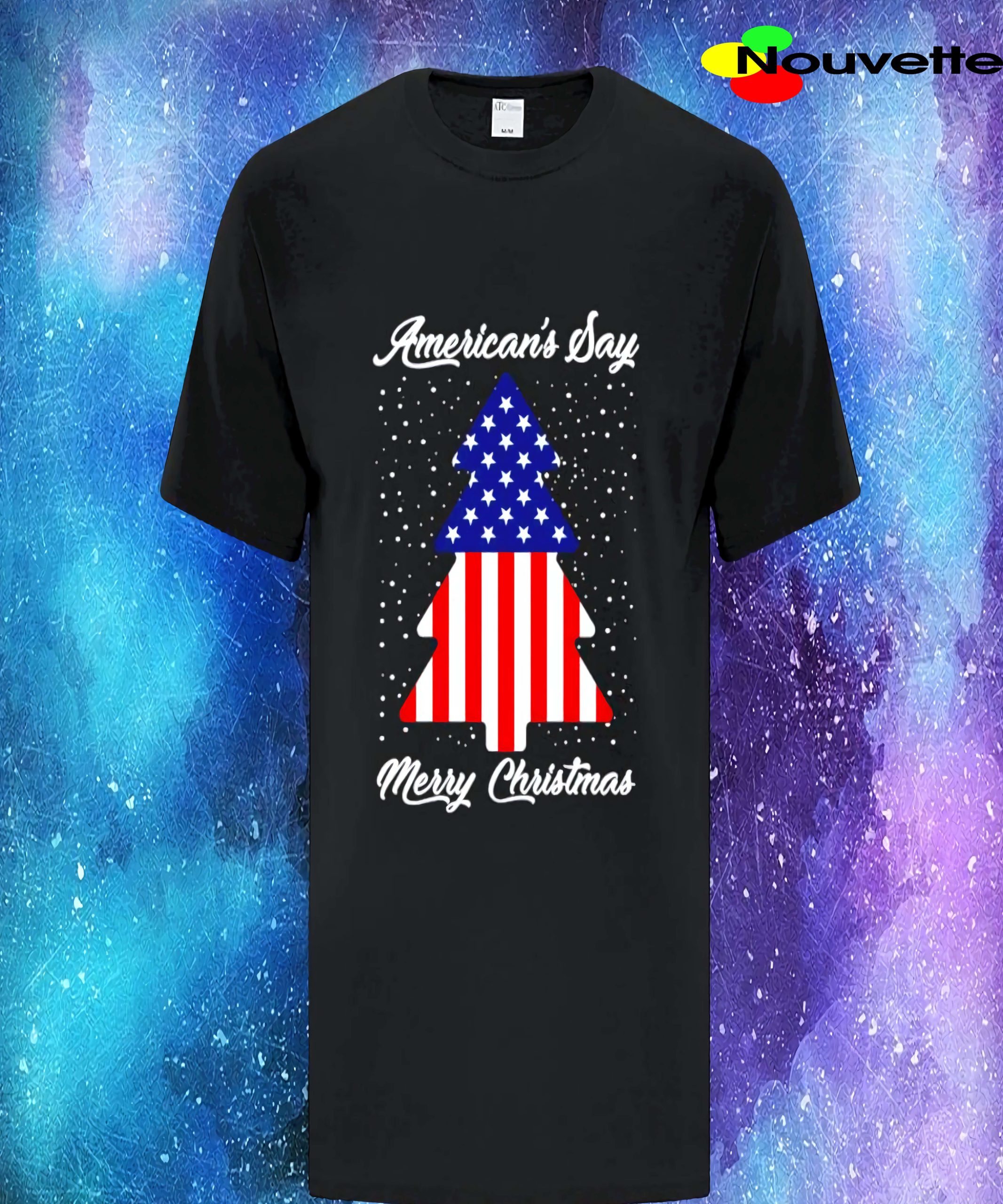 Americans Say Merry Christmas Tree Flag Shirt Americans Say Merry Christmas Tree Flag Shirt