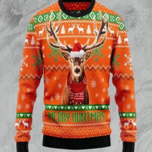 Reindeer Santa Christmas Sweater