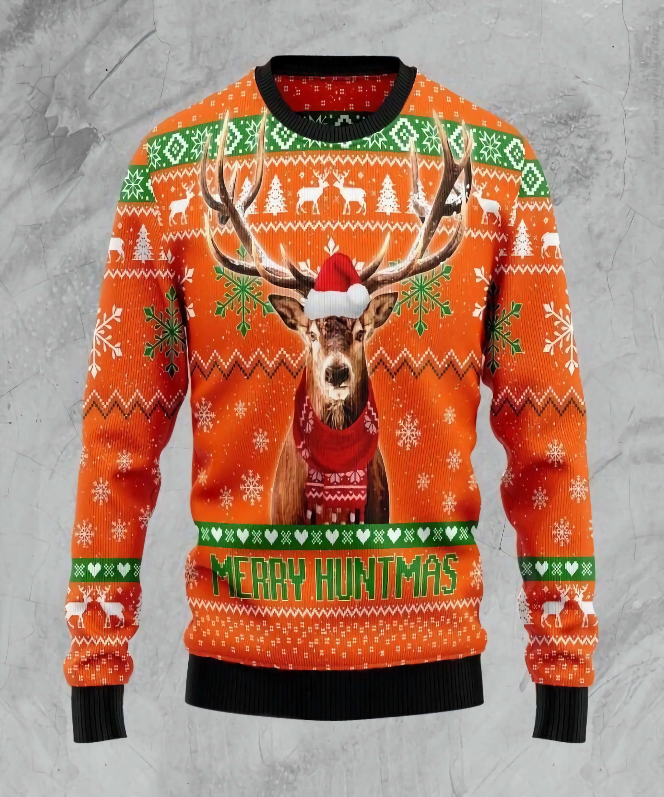 Reindeer Santa Christmas Sweater Reindeer Santa Christmas Sweater