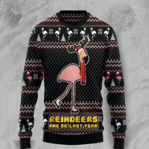 Flamingo Reindeers Are So Last Year Christmas Sweater