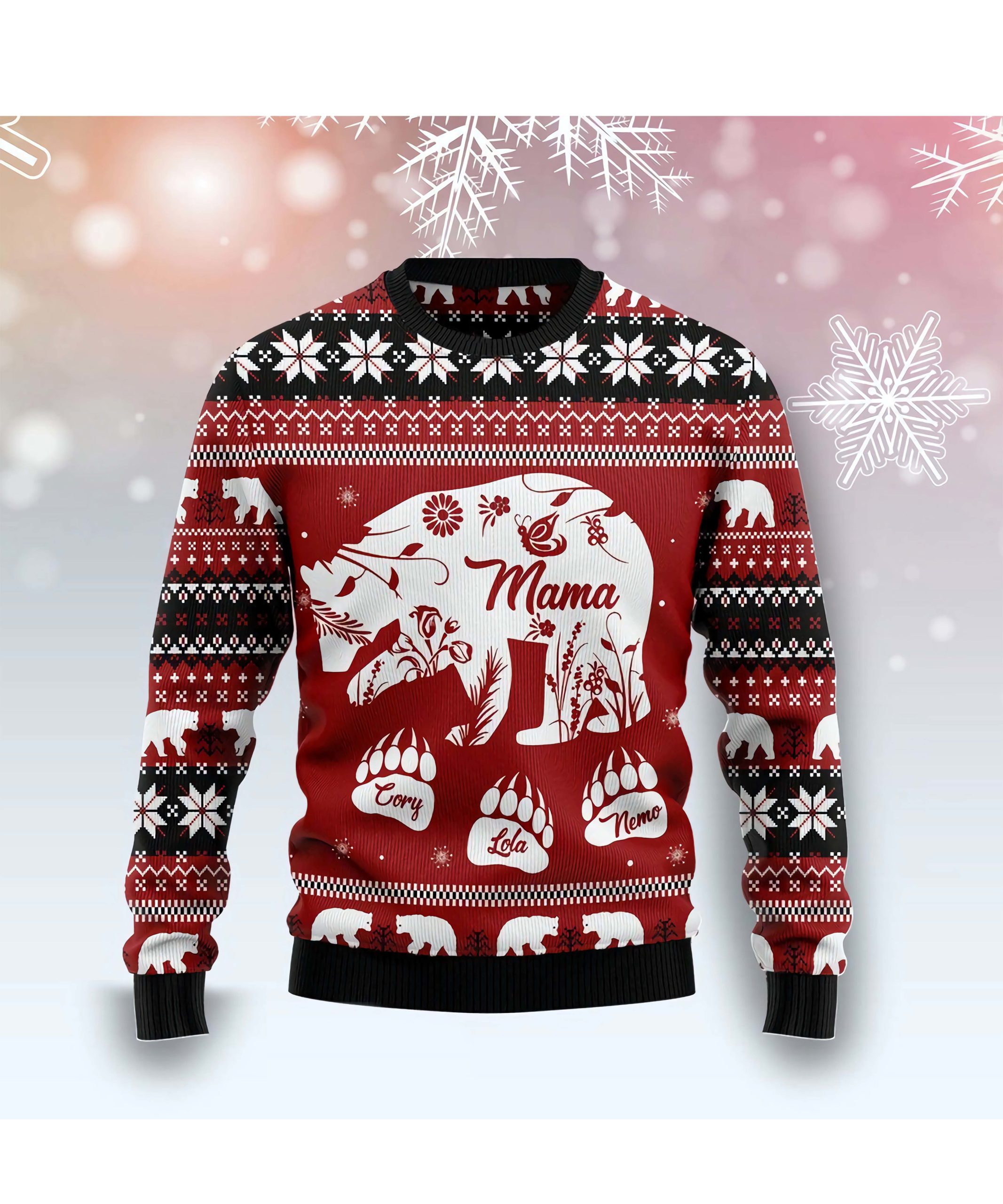 Bear Mama Christmas Sweater Bear Mama Christmas Sweater