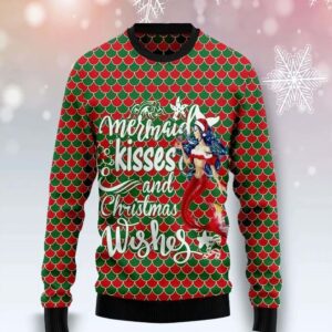 Mermaid Kisses And Christmas Wishes Sweater