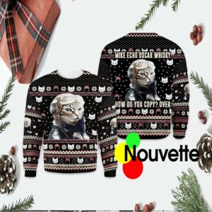 Cat Mike Echo Oscar Whisky How Do You Copy Over Christmas Sweater