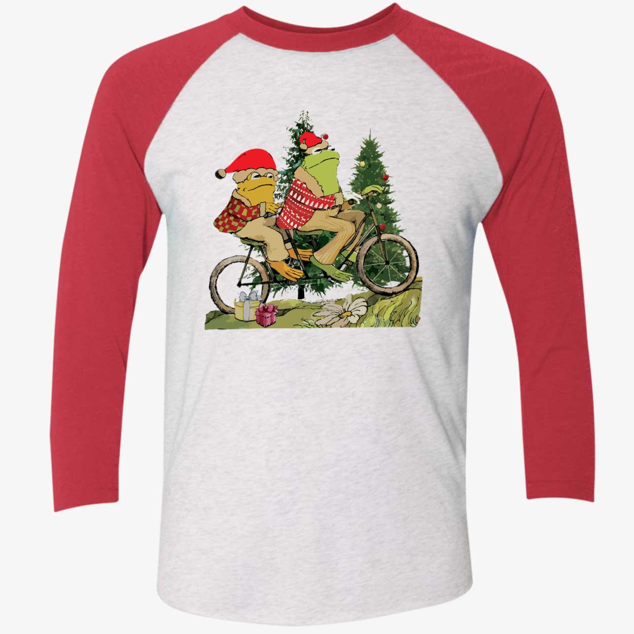Frog And Toad On The Bike Christmas Sweatshirt Frog And Toad On The Bike Christmas Sweatshirt