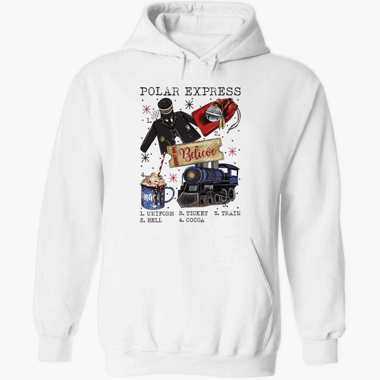 Polar Express Believe Uniform Ticket Train Bell Cocoa Shirt Polar Express Believe Uniform Ticket Train Bell Cocoa Shirt