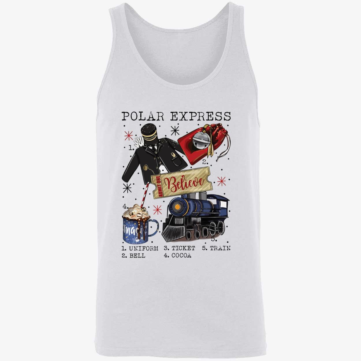 Polar Express Believe Uniform Ticket Train Bell Cocoa Shirt Polar Express Believe Uniform Ticket Train Bell Cocoa Shirt