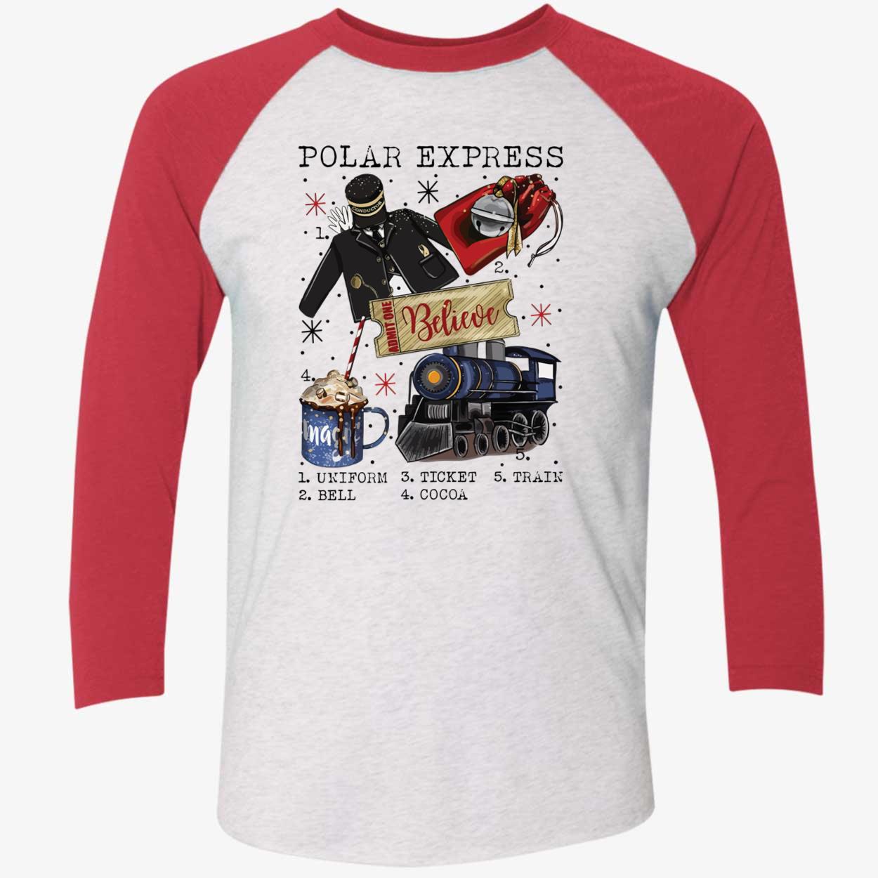 Polar Express Believe Uniform Ticket Train Bell Cocoa Shirt Polar Express Believe Uniform Ticket Train Bell Cocoa Shirt