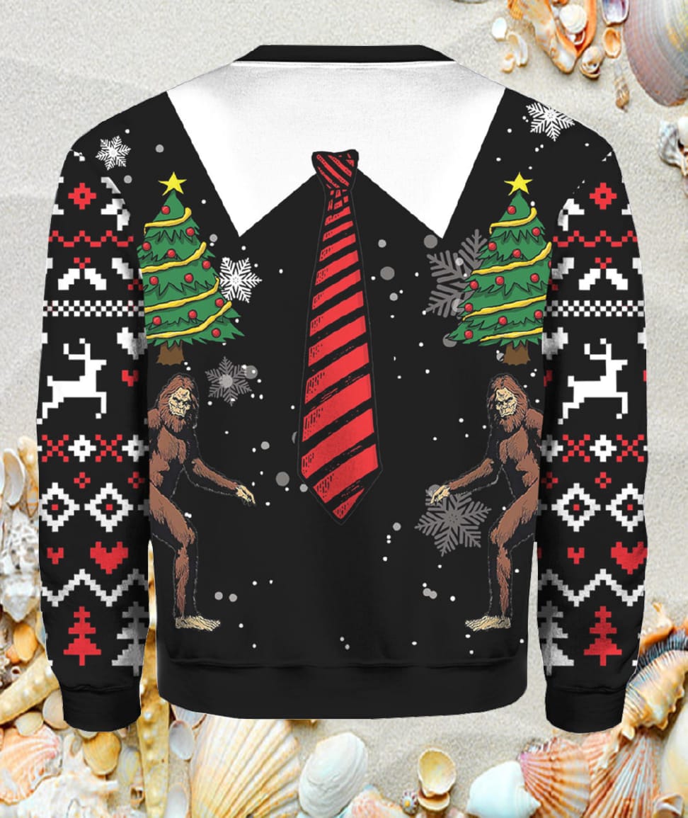 Vintage Bigfoot Ugly Christmas Sweater Vintage Bigfoot Ugly Christmas Sweater
