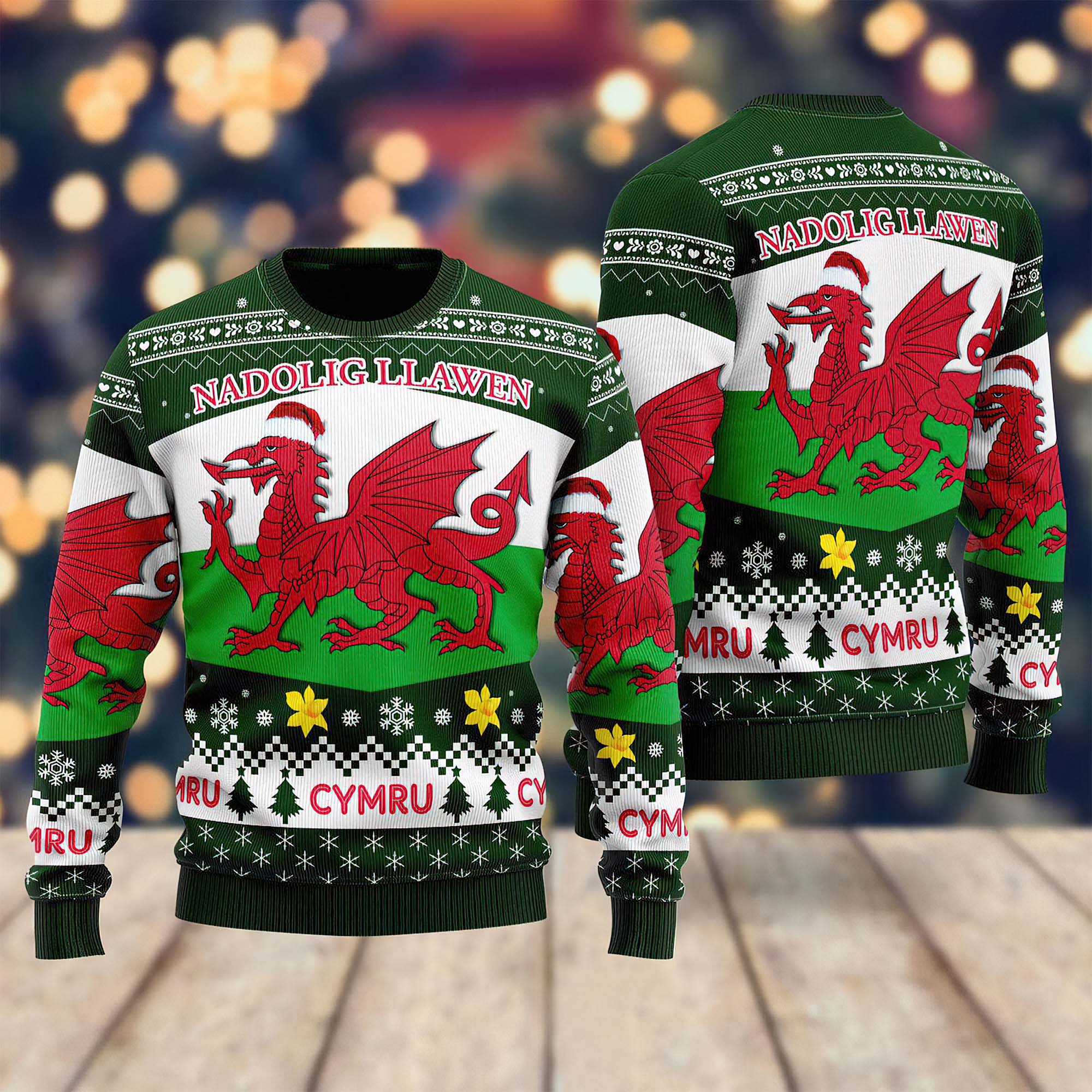 Wales Ugly Christmas Sweater Wales Ugly Christmas Sweater