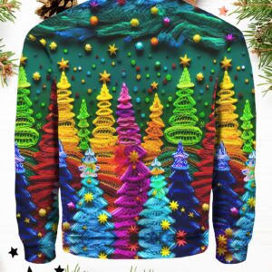 Women Christmas Colorful Christmas Tree Printed Casual Sweatshirt 1 Women Christmas Colorful Christmas Tree Printed Casual Sweatshirt1.jpg