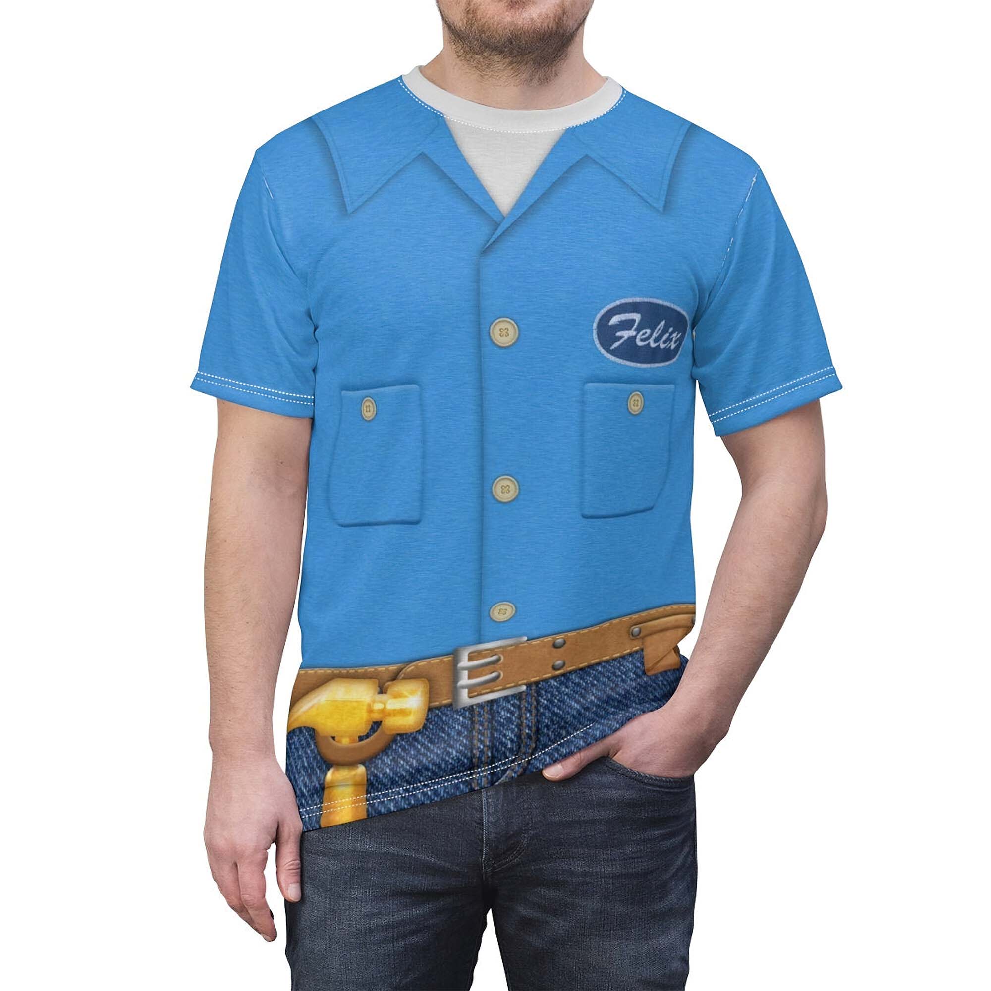 Wreck-It Ralph Felix Costume Shirt Wreck-It Ralph Felix Costume Shirt