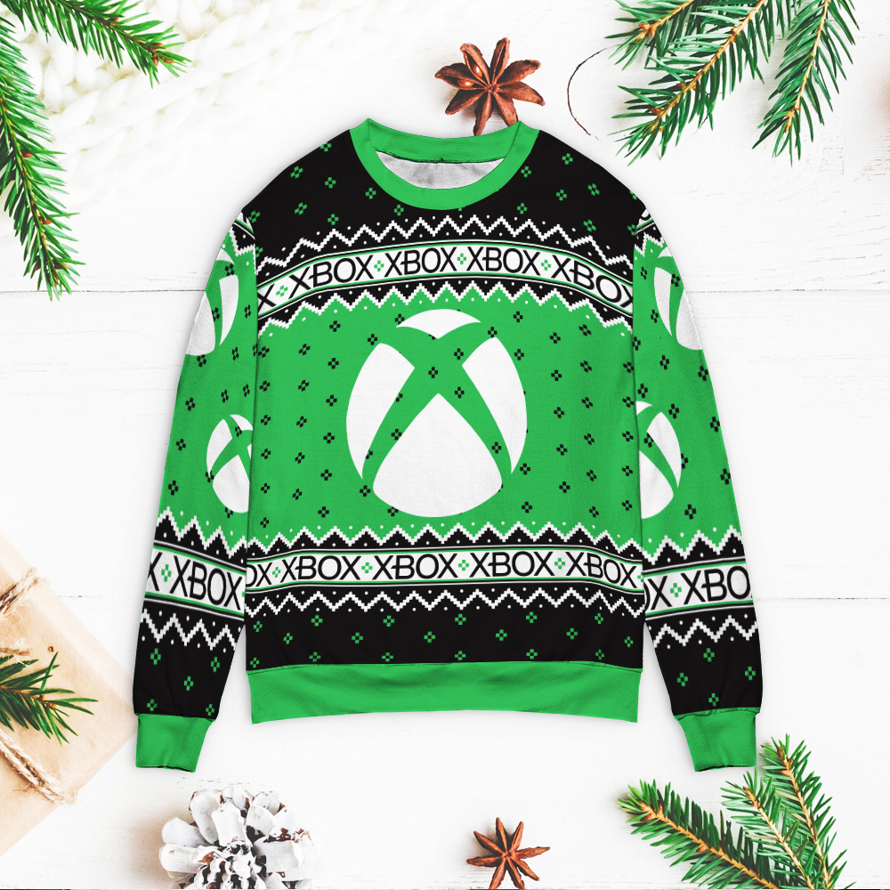 Xbox Big X Holiday Christmas Sweater Xbox Big X Holiday Christmas Sweater