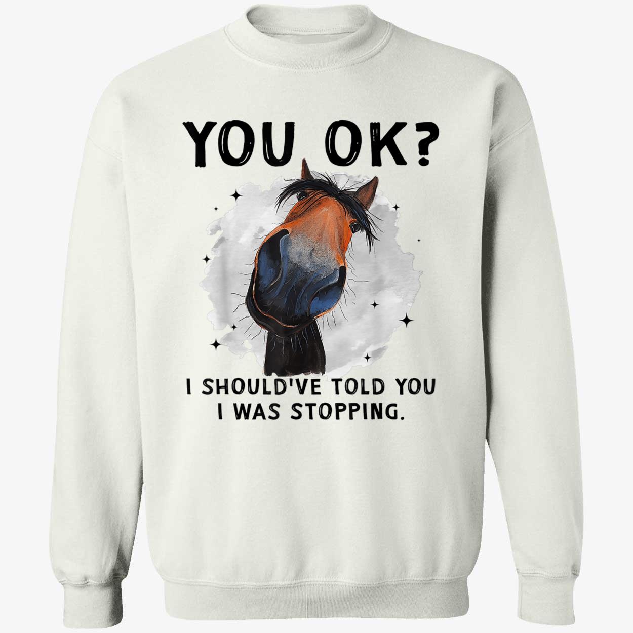 You Ok I Should’Ve Told You I Was Stopping Shirt You Ok I Should’Ve Told You I Was Stopping Shirt