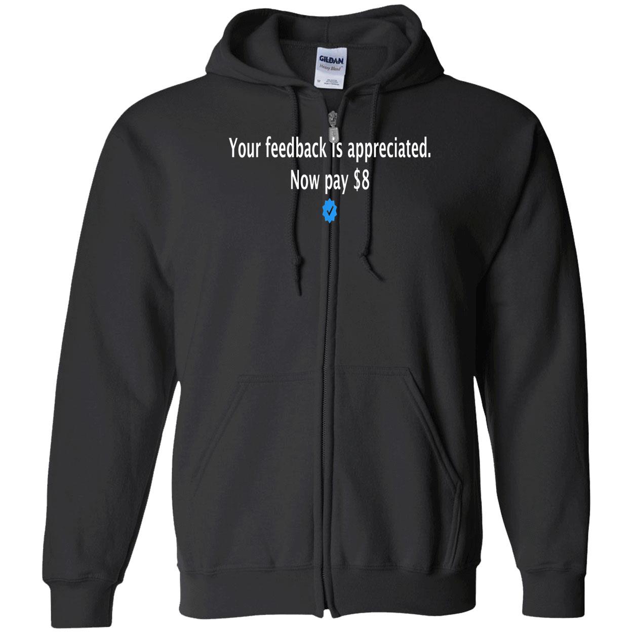 Your Feedback Is Appreciated Now Pay $8 Shirt Your Feedback Is Appreciated Now Pay $8 Shirt