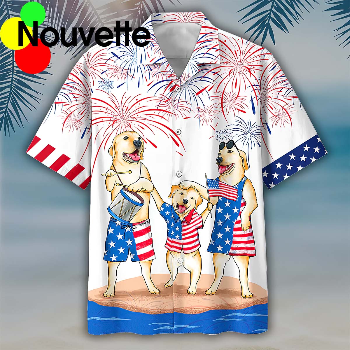 Labrador Family 4Th Of July Hawaiian Shirt