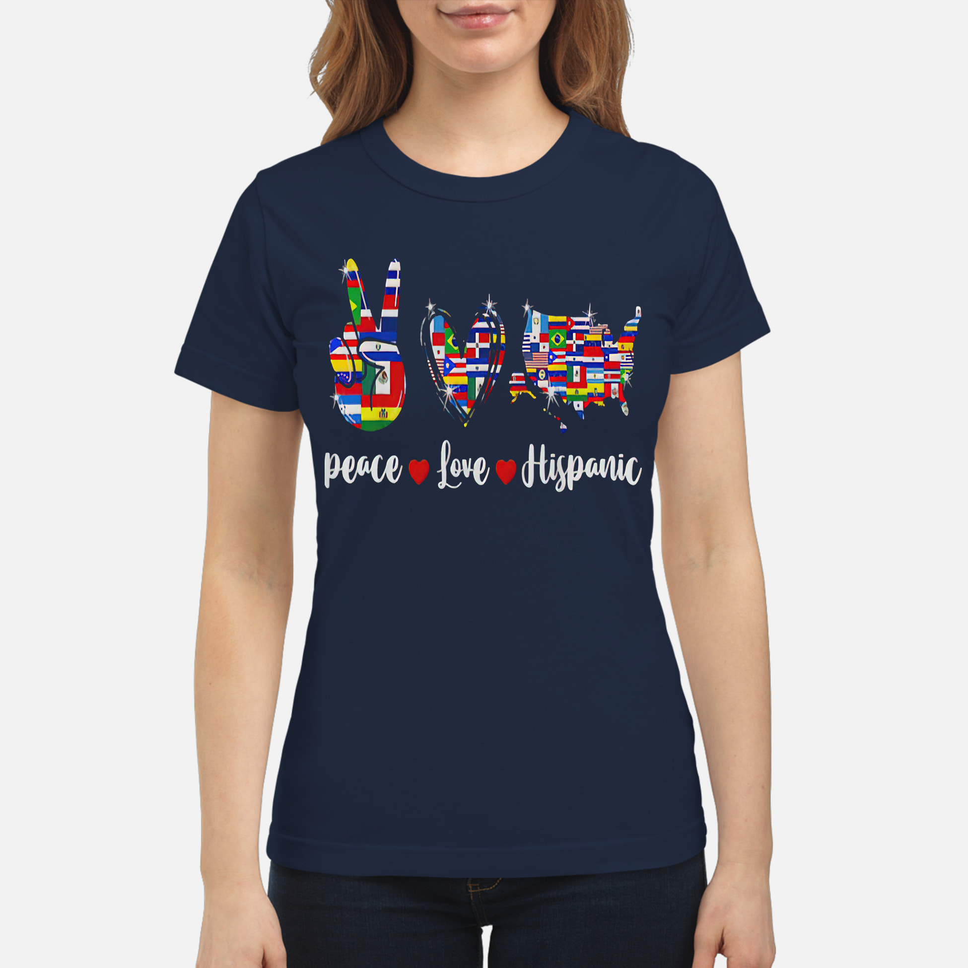 Peace Love Hispanic Shirt Peace Love Hispanic Shirt
