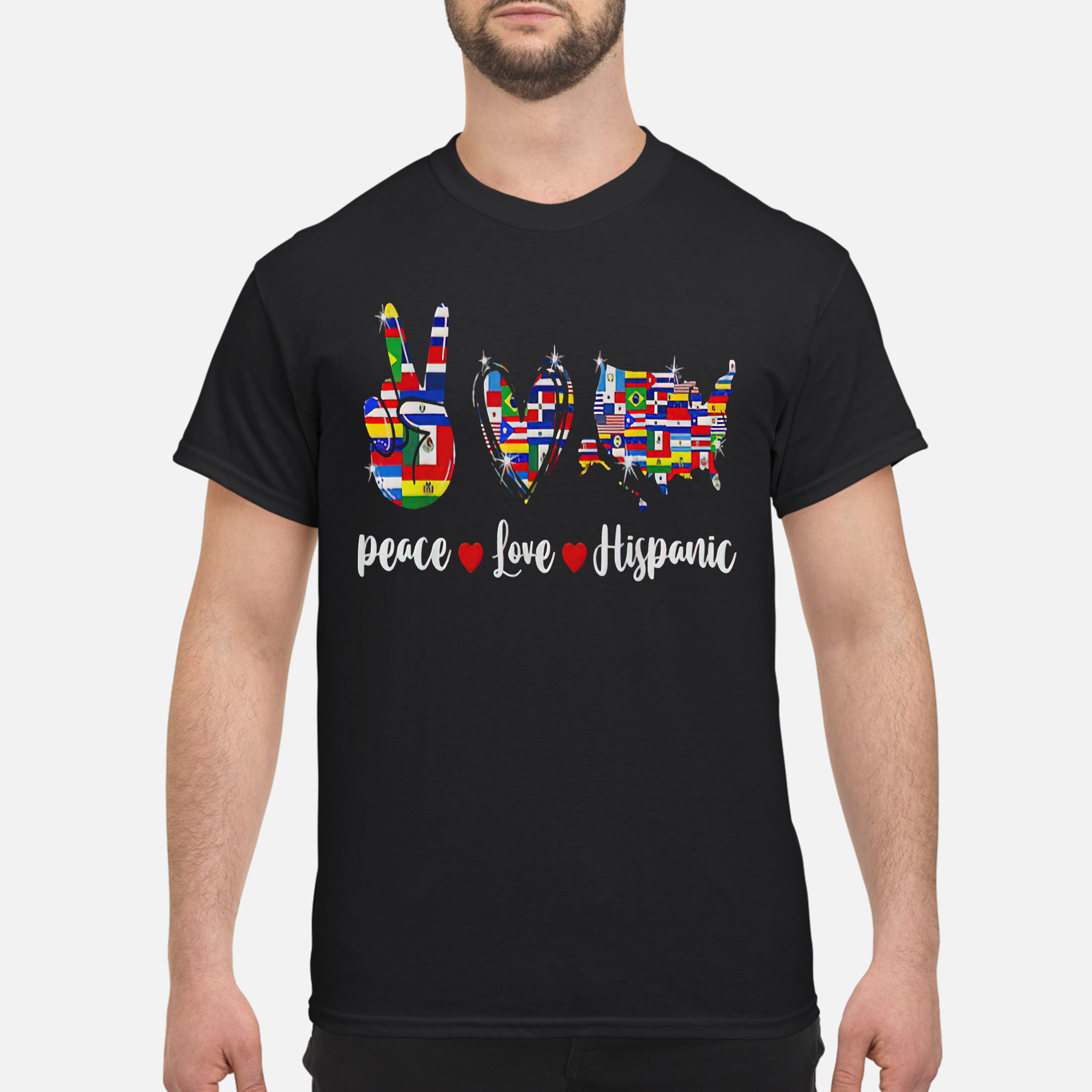 Peace Love Hispanic Shirt Peace Love Hispanic Shirt