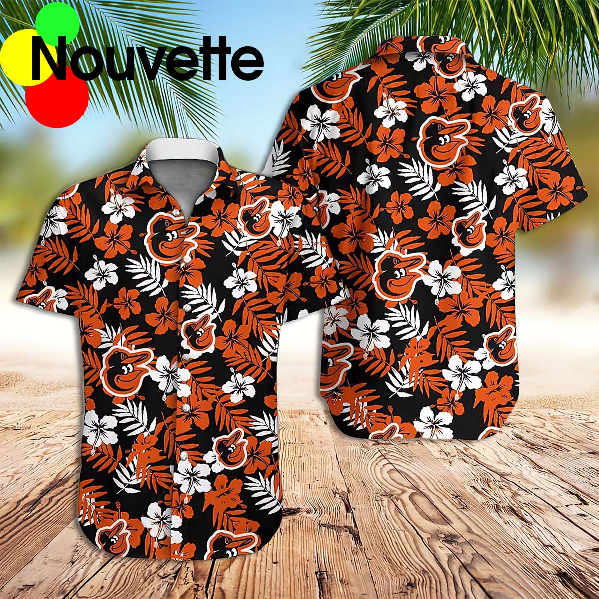 Baltimore Oriole Tropical Hawaiian Shirt Baltimore Oriole Tropical Hawaiian Shirt