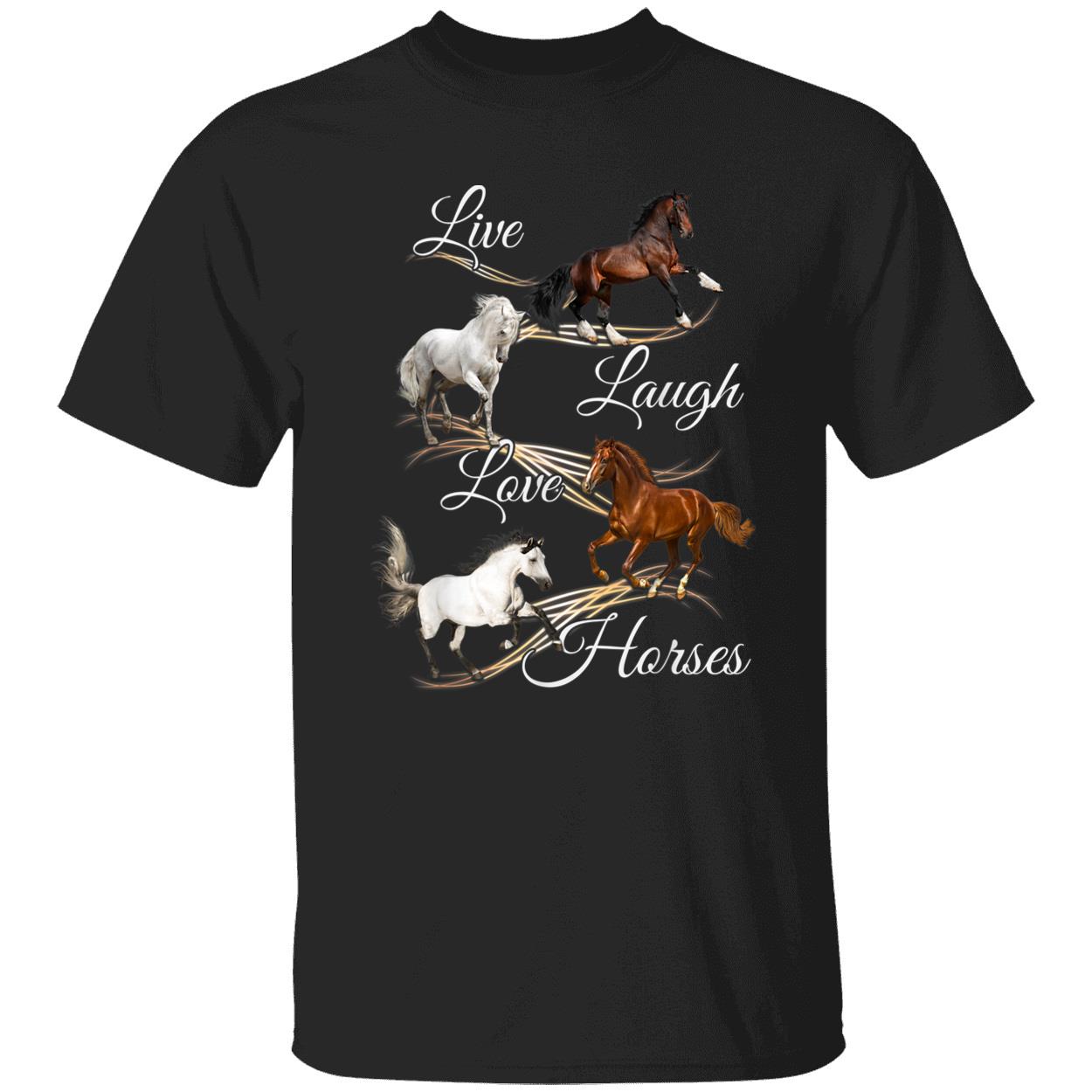 Live Laugh Love Horses Shirt Live Laugh Love Horses Shirt