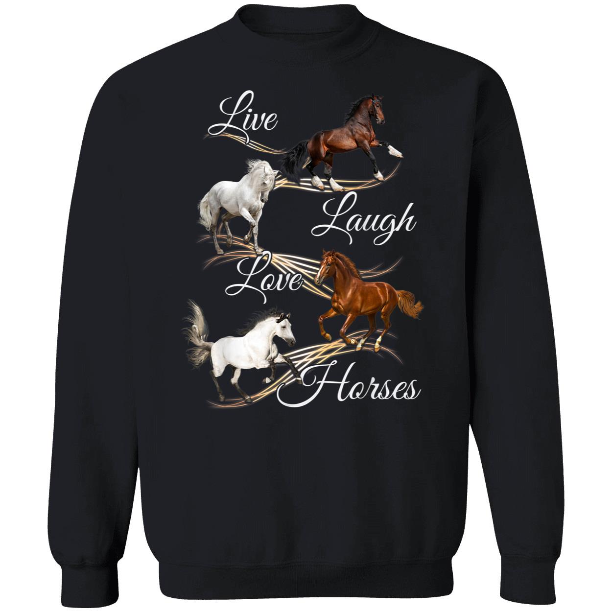 Live Laugh Love Horses Shirt Live Laugh Love Horses Shirt