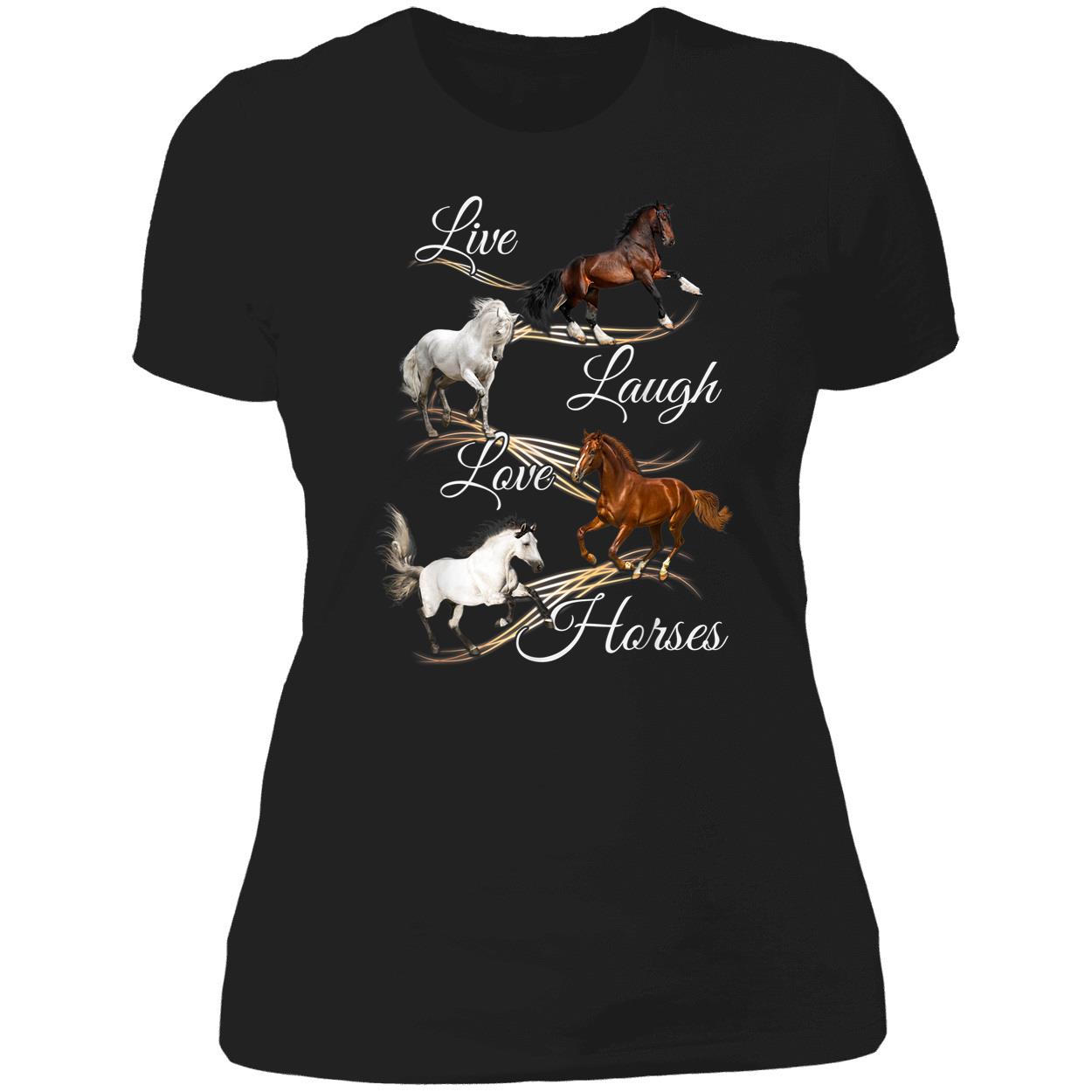 Live Laugh Love Horses Shirt Live Laugh Love Horses Shirt
