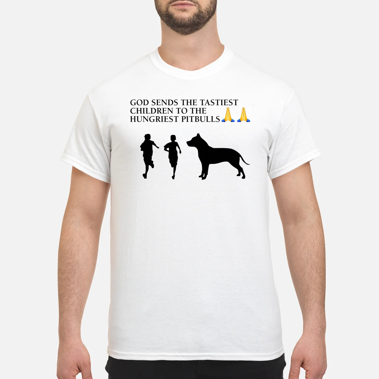 God Sends The Tastiest Children To The Hungriest Pitbulls Shirt