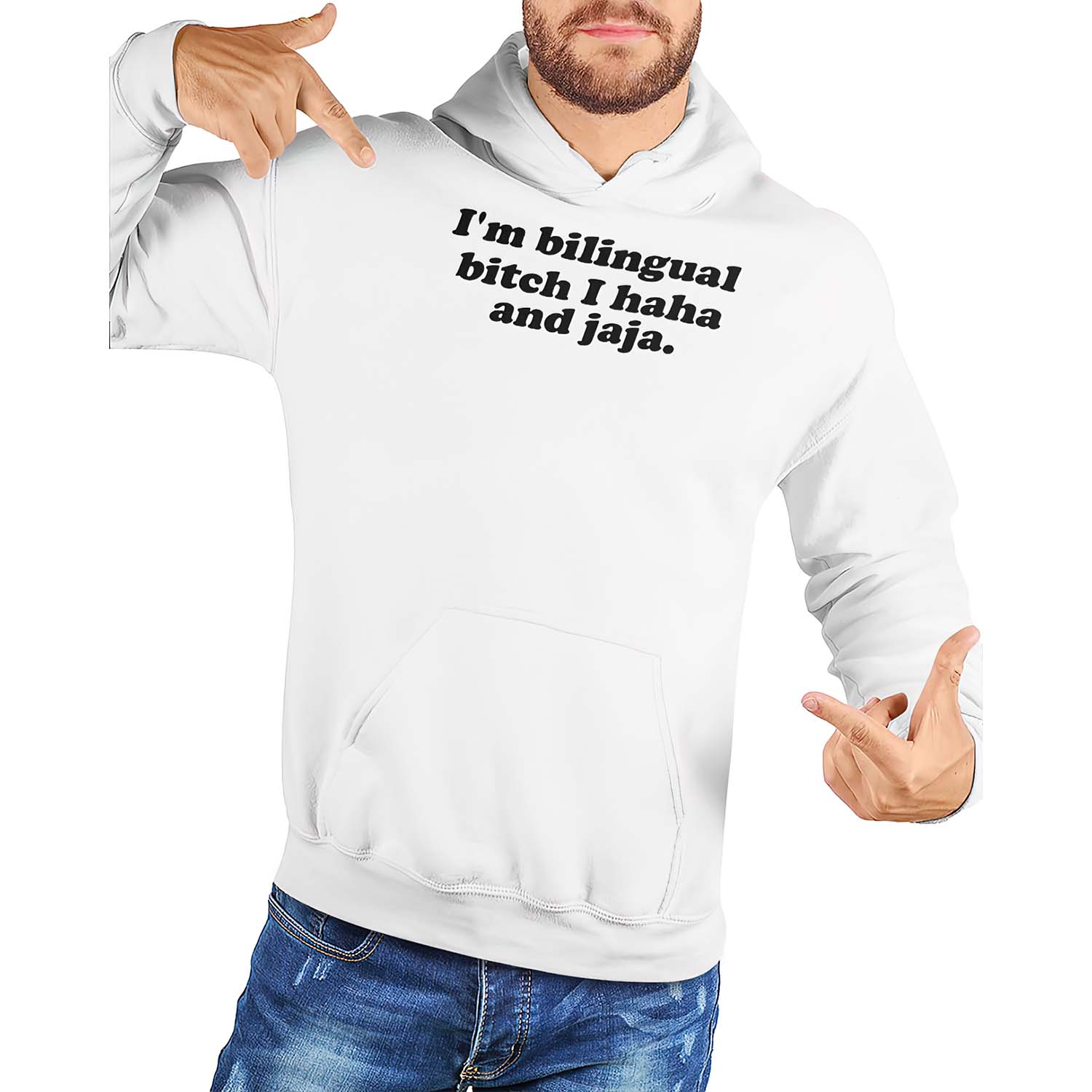 I’M Bilingual B*Tch I Haha And Jaja Hoodie I’M Bilingual B*Tch I Haha And Jaja Hoodie