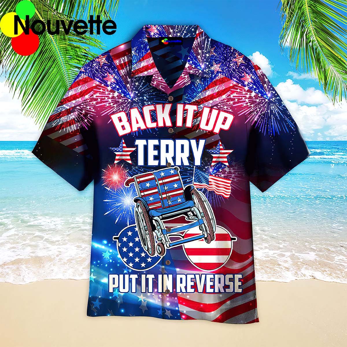 4Th Of July Back It Up Terry Put It In Reverse Hawaiian Shirt 4Th Of July Back It Up Terry Put It In Reverse Hawaiian Shirt