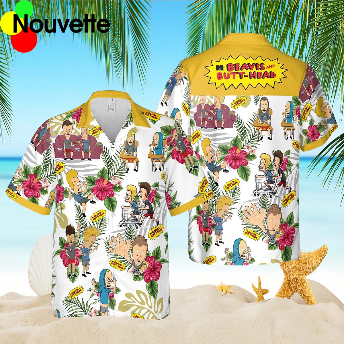 Beavis And Butt-Head Hawaiian Shirt