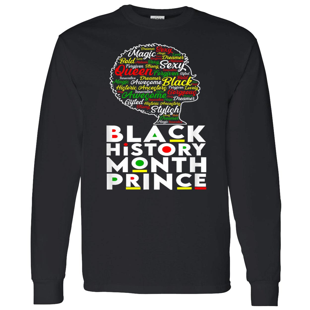 Black History Month Prince Shirt Black History Month Prince Shirt
