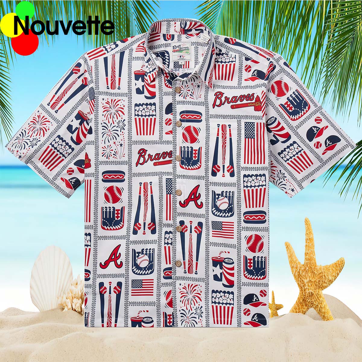 Atlanta Braves Americana Hawaiian Shirt Atlanta Braves Americana Hawaiian Shirt