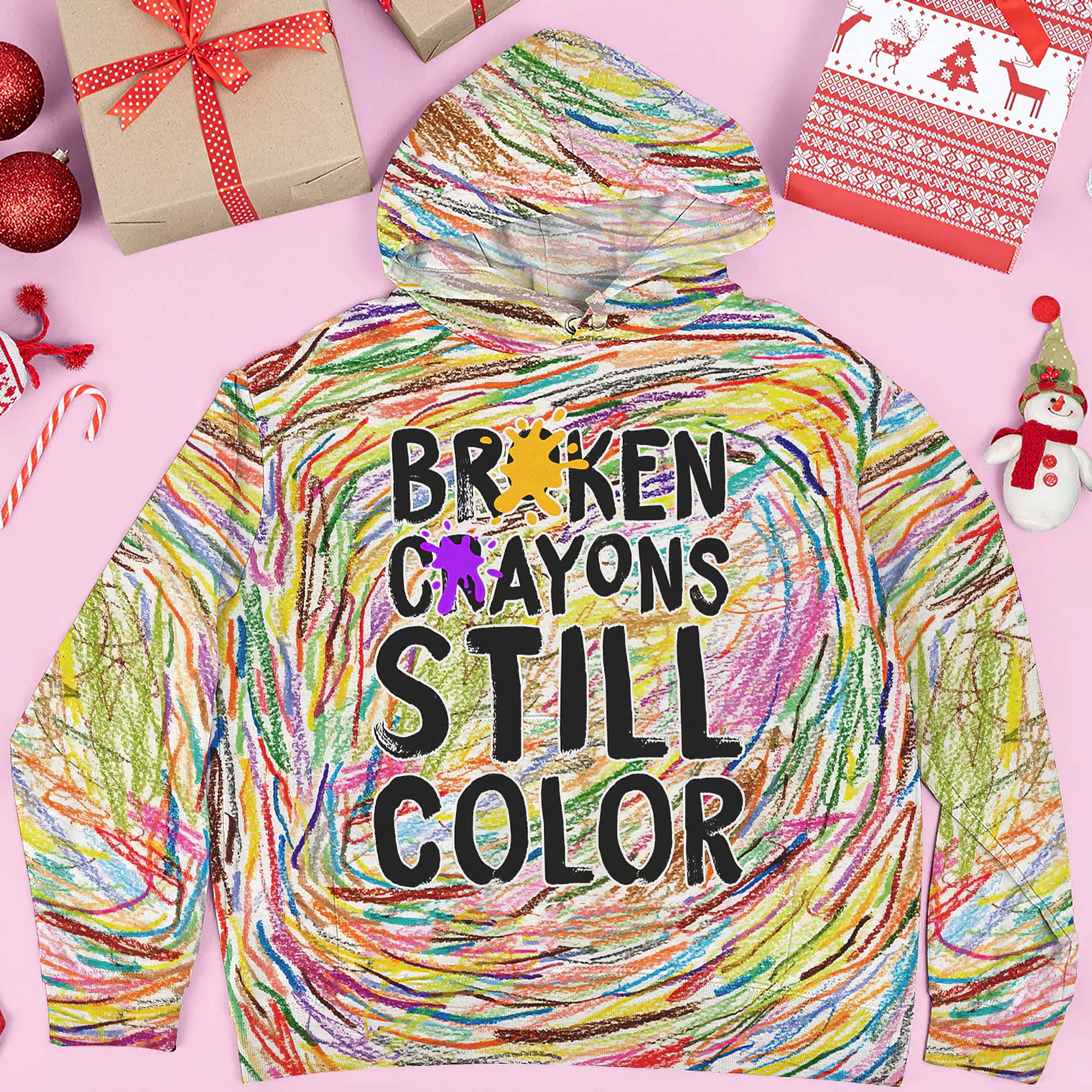 Broken Crayons Still Color Hoodie Broken Crayons Still Color Hoodie
