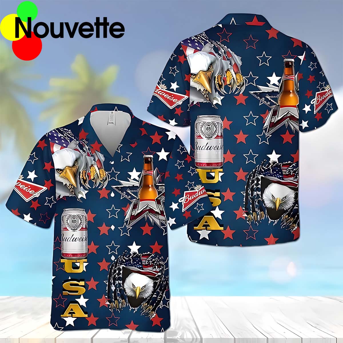 Budweiser Eagle 4Th Of July Hawaiian Shirt Budweiser Eagle 4Th Of July Hawaiian Shirt