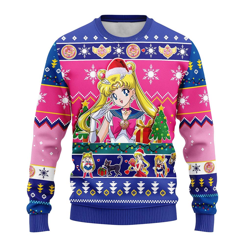 Sailor Moon Ugly Christmas Sweater Sailor Moon Ugly Christmas Sweater
