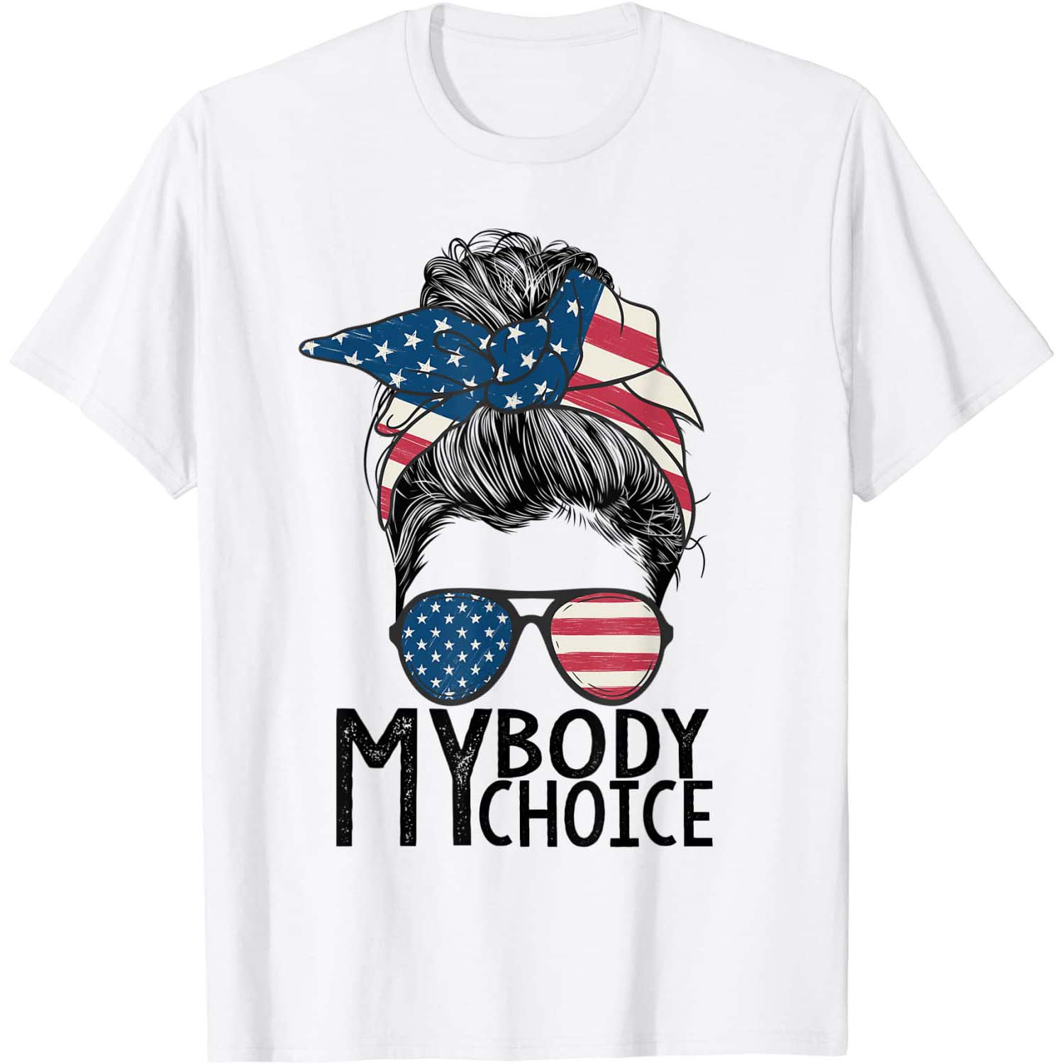 My Boby My Choice Messy Bun Shirt My Boby My Choice Messy Bun Shirt
