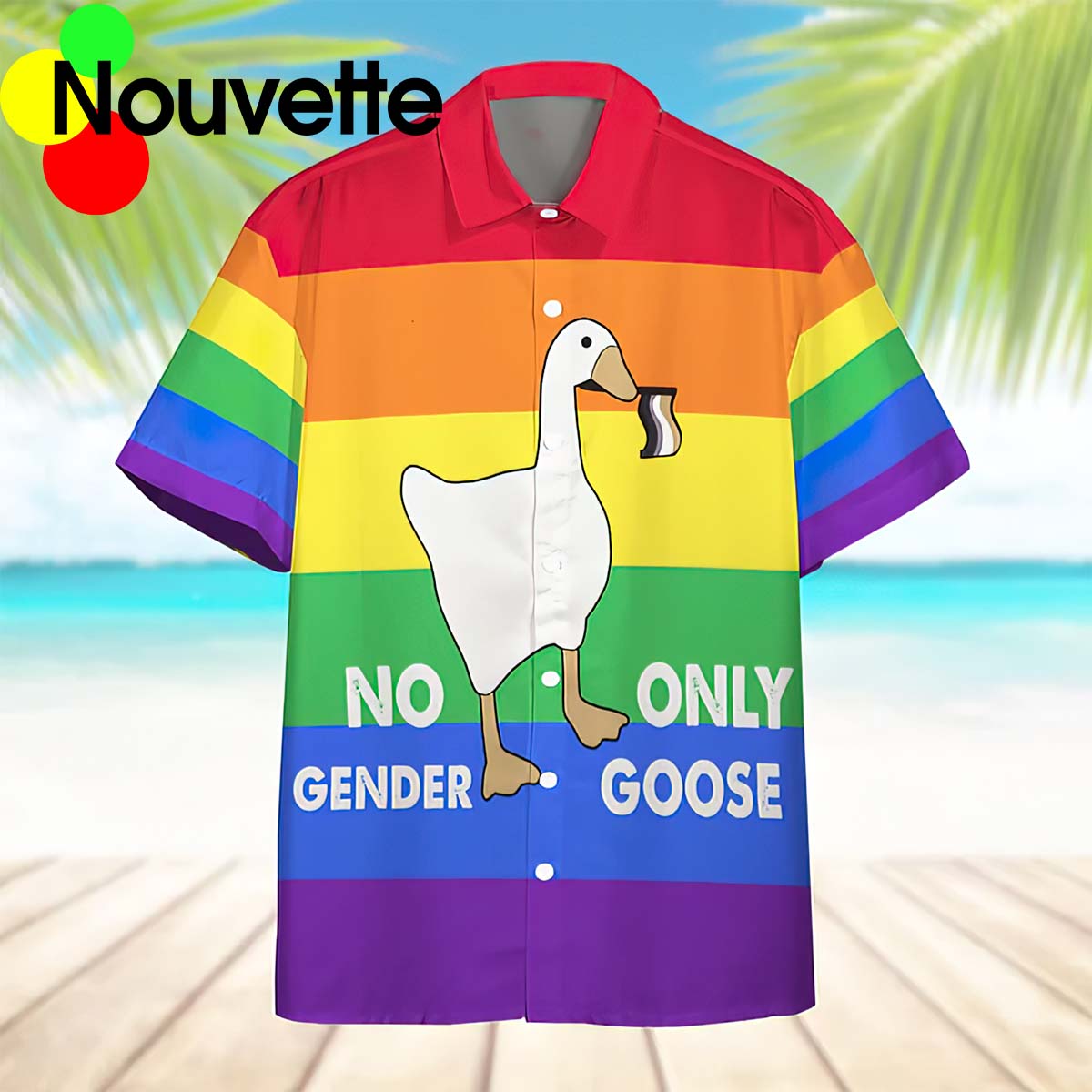 No Gender Only Goose Hawaiian Shirt No Gender Only Goose Hawaiian Shirt
