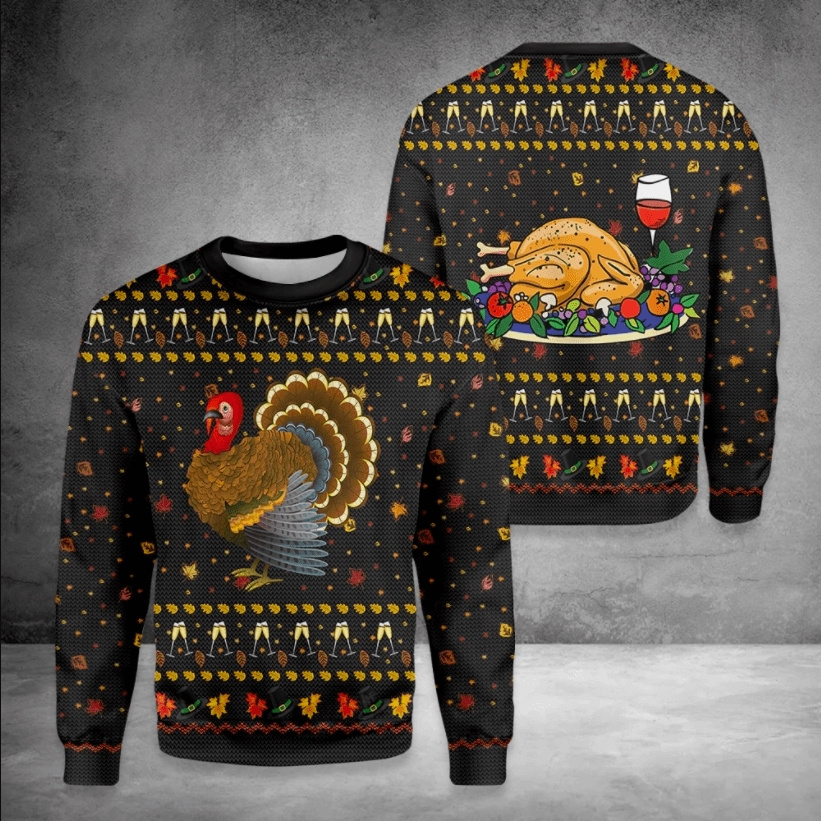 Turkey Happy Thanksgiving Christmas Sweater Turkey Happy Thanksgiving Christmas Sweater