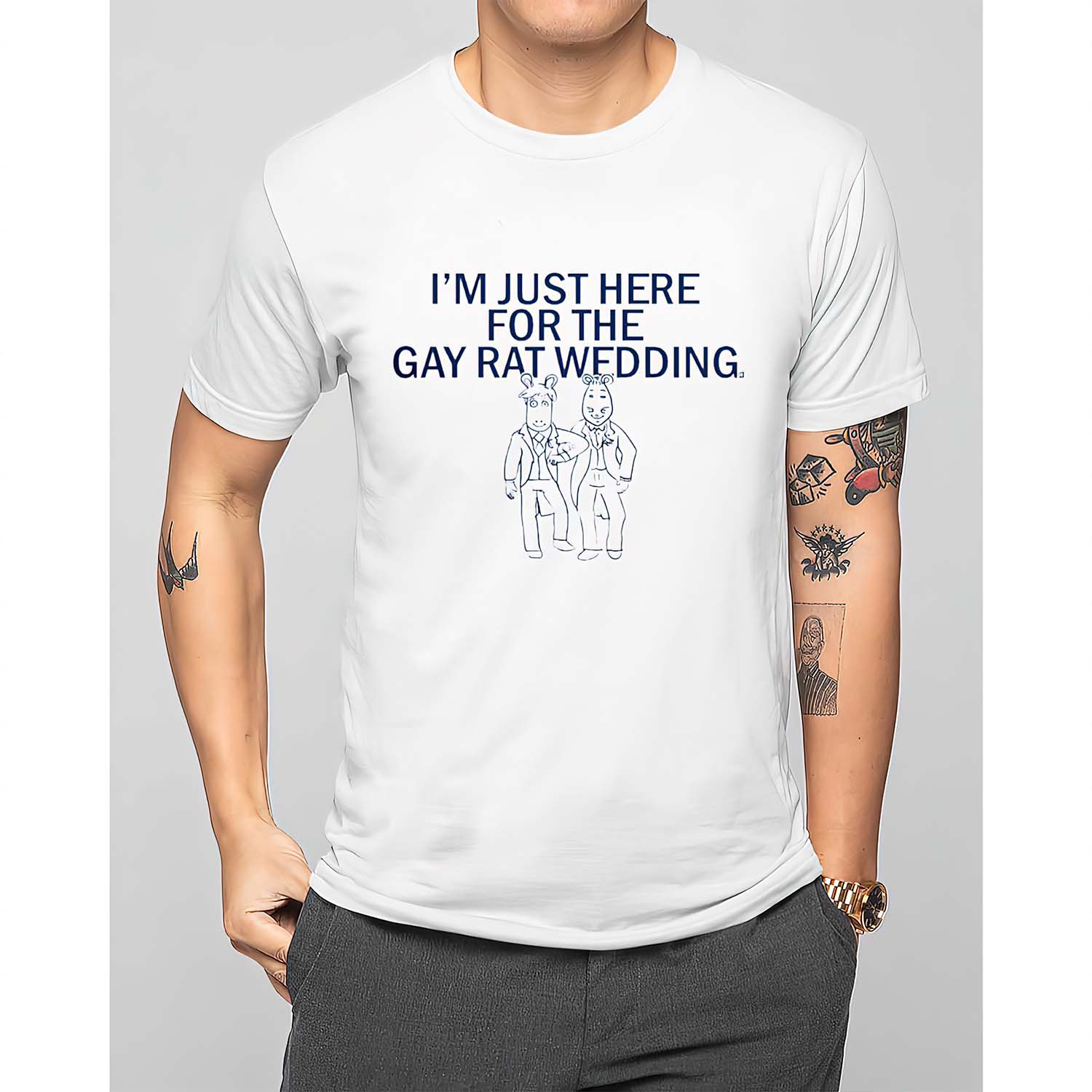 I’M Just Here For The Gay Rat Wedding Shirt I’M Just Here For The Gay Rat Wedding Shirt