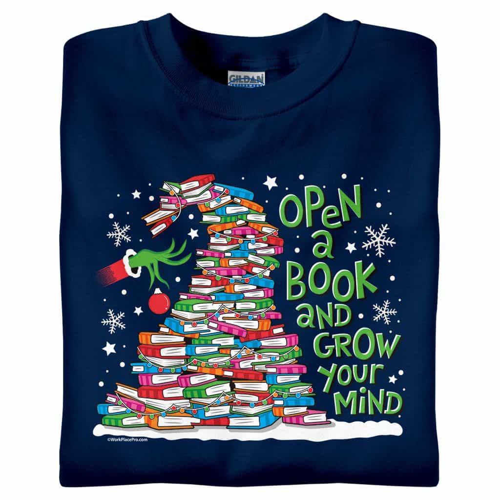 Open A Book And Grow Your Mind Shirt Open A Book And Grow Your Mind Shirt
