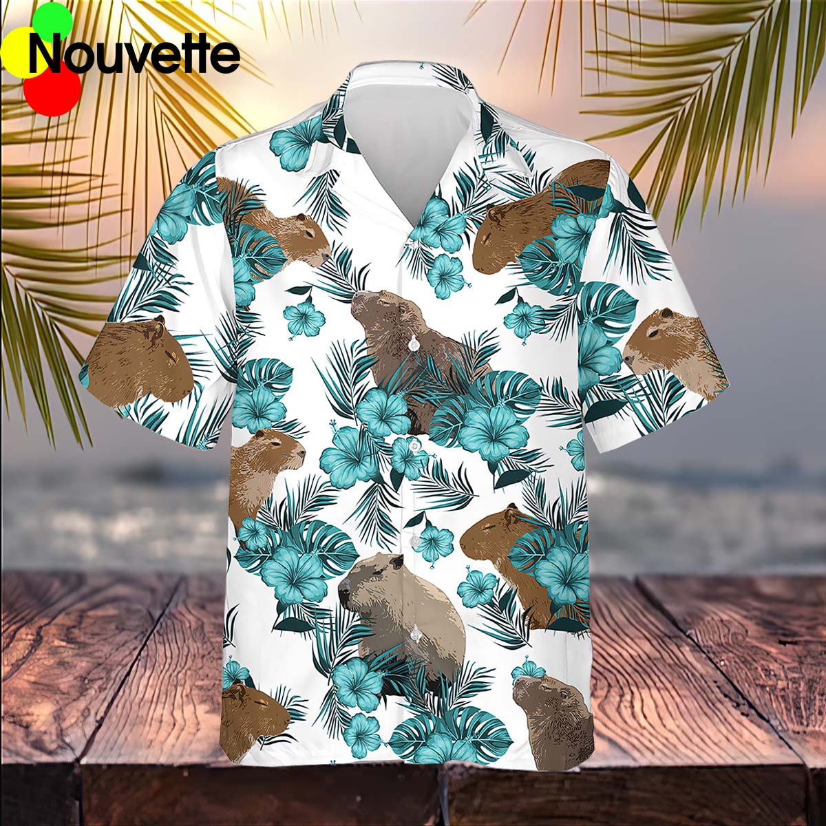 Capybara Tropical Hawaiian Shirt Capybara Tropical Hawaiian Shirt