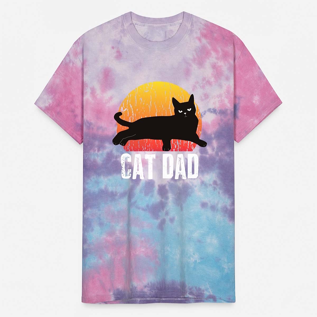 Cat Dad Tie Dye Shirt