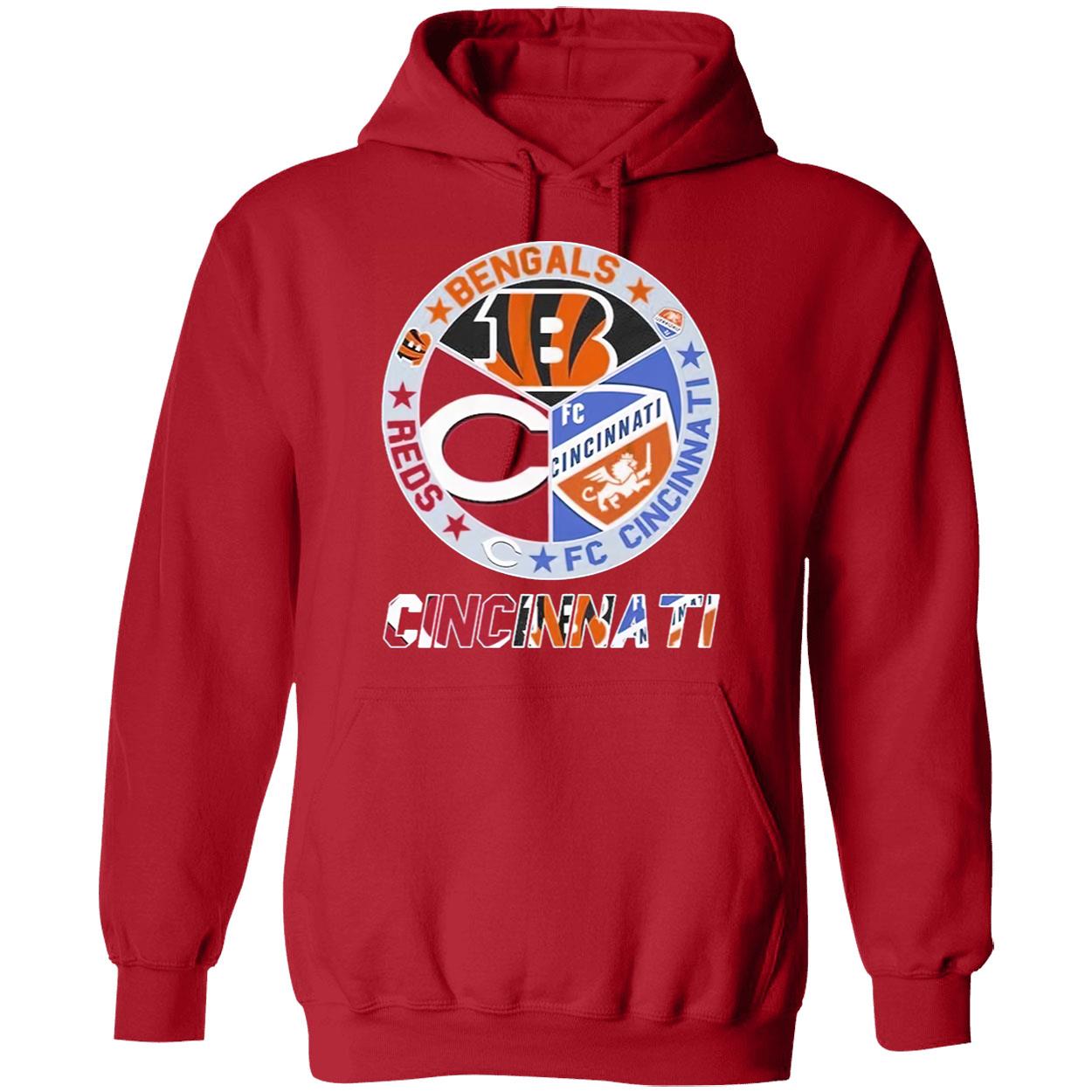 Circle Sport Teams Bengals Reds Shirt Circle Sport Teams Bengals Reds Shirt