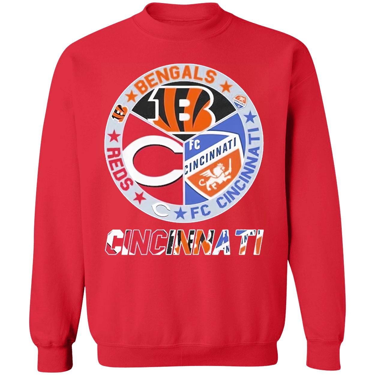 Circle Sport Teams Bengals Reds Shirt Circle Sport Teams Bengals Reds Shirt