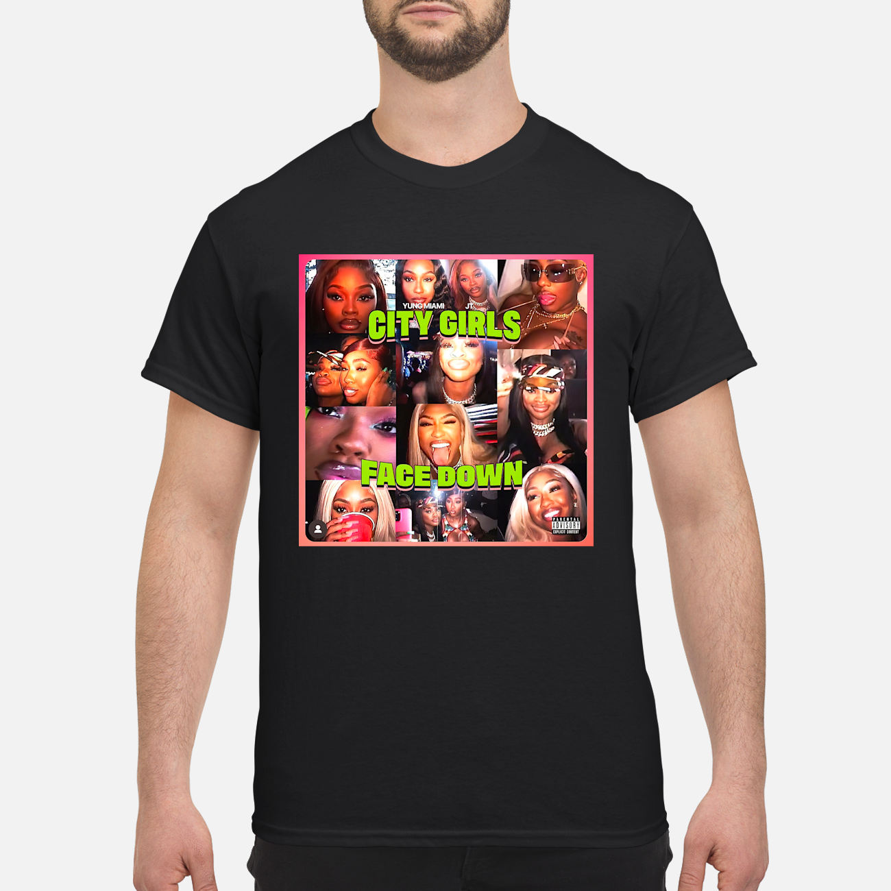 Yung Miami Jt City Girls Face Down Shirt