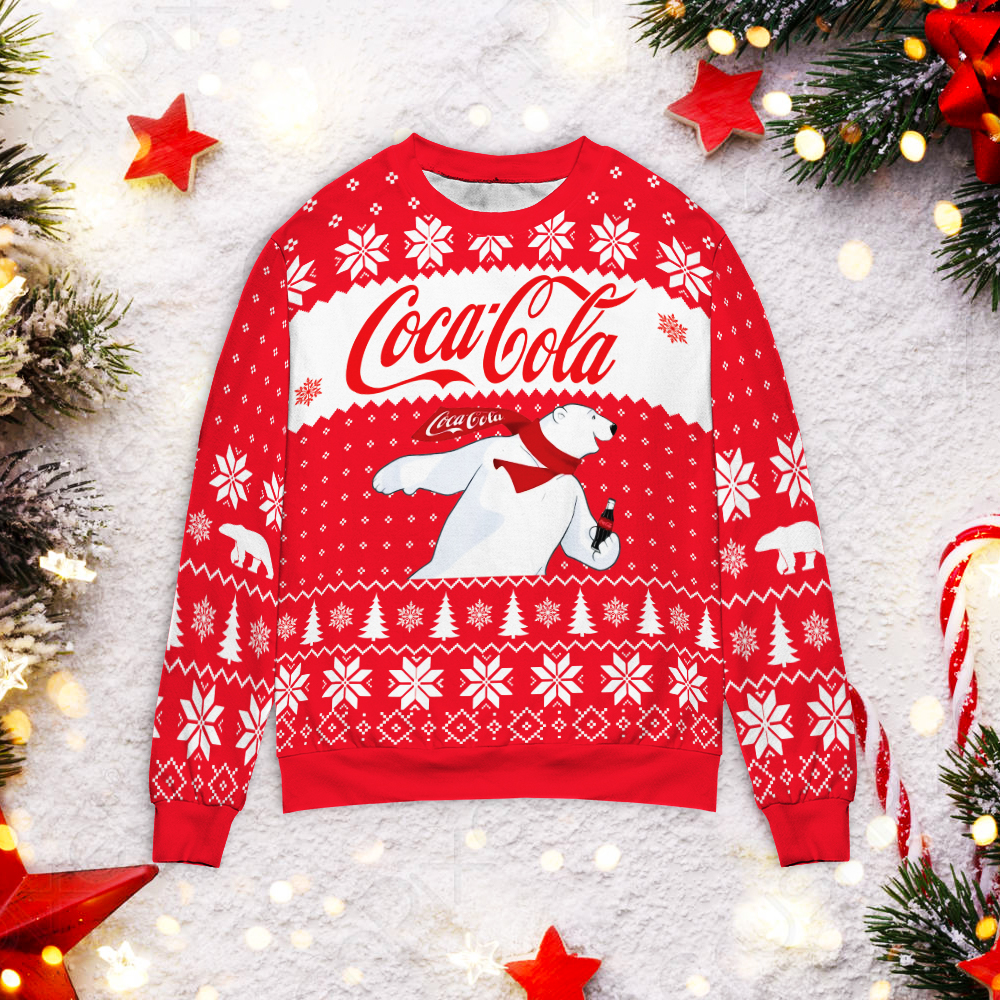 Coca Cola Polar Bear Christmas Sweater Coca Cola Polar Bear Christmas Sweater