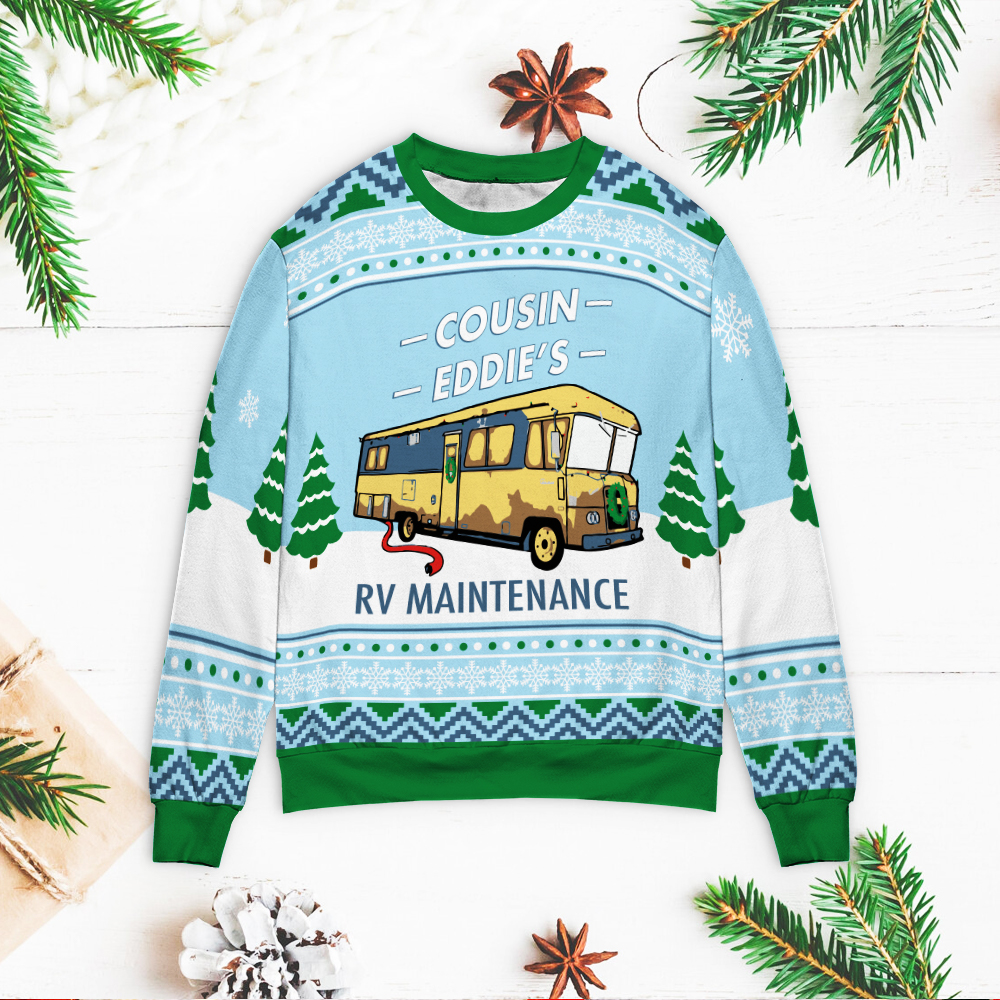 Cousin Eddie’S Rv Maintenance Christmas Ugly Sweater Cousin Eddie’S Rv Maintenance Christmas Ugly Sweater