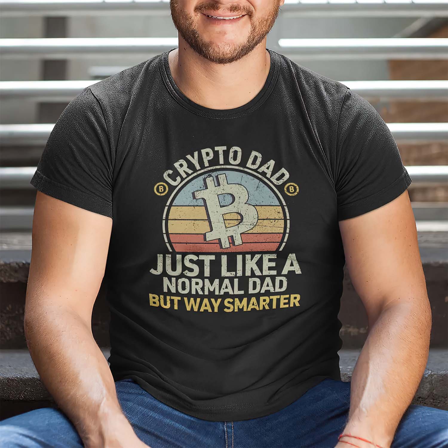 Crypto Dad Just Like A Normal Dad But Way Smarter Shirt Crypto Dad Just Like A Normal Dad But Way Smarter Shirt